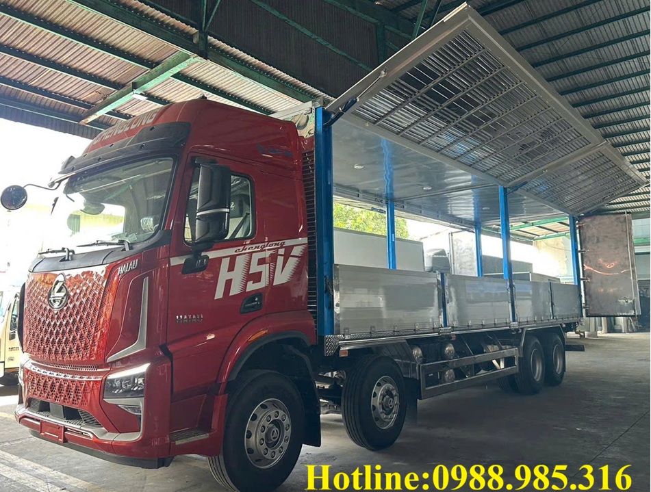 xe tải thùng kín cánh dơi 18 tấn
